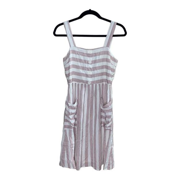 NWOT Gilli Striped Linen Blend Dress - Picture 1 of 6